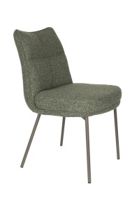 Scaun dining verde din textil Jacques The Home Collection