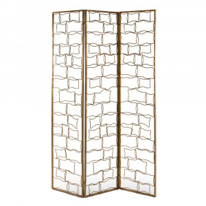 Separator camera auriu din metal 153x183 cm Haya Thai Natura