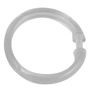 Set 12 inele pentru perdea dus transparente din plastic Rings Wenko