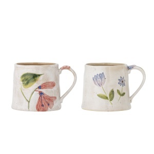Set 2 cani multicolore din ceramica 430 ml Camilla Creative Collection