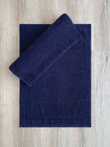 Set 2 covorase baie albastre din bumbac 50x70 cm Capa The Home Collection