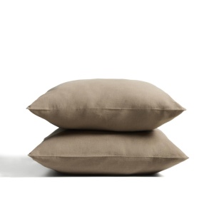 Set 2 fete de perna maro din fibre naturale 65x65 cm Simmel Kave Home