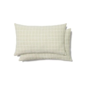 Set 2 fete de perna verde deschis din bumbac 35x50 cm Tivaro Kave Home