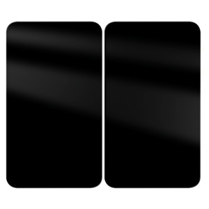 Set 2 placi protectie plita negre din sticla 30x52 cm Avina Wenko
