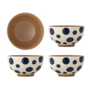 Set 4 boluri multicolore din ceramica 500 ml Miri Bloomingville