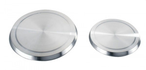 Set 4 capace pentru ochiurile de aragaz argintii din metal Stove Cover Wenko