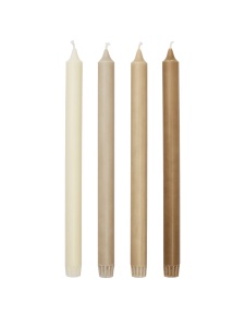Set 4 lumanari crem din fibre naturale 30 cm Pure Ferm Living