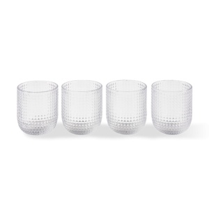 Set 4 pahare transparente din sticla 300 ml Rooftop Pols Potten