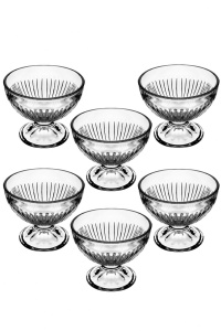 Set 6 boluri transparente din sticla 250 ml IC7353GCL The Home Collection
