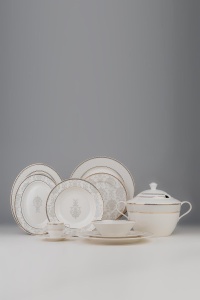 Set de masa 68 piese multicolore din ceramica BNKL68YT43012751 The Home Collection