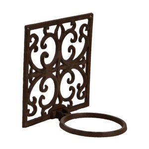 Suport de perete pentru ghiveci maro din metal 18 cm Lefara Esschert Design