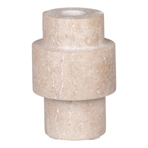 Suport lumanare crem din piatra 10 cm Lisa House Nordic
