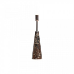 Suport lumanare maro/negru din fier 35 cm Shrill Be Pure Home