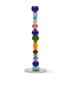 Suport lumanare multicolor din metal 34 cm Beads Pols Potten