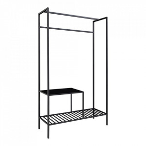 Suport pentru umerase si incaltaminte din metal negru Vita House Nordic