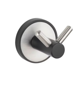 Suport prosoape negru/argintiu din metal 5 cm Udine Wenko