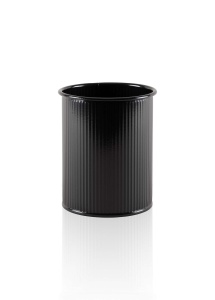 Suport ustensile negru din metal STP0003 The Home Collection