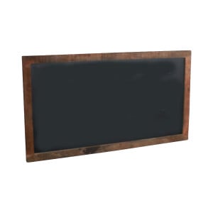 Tabla de scris neagra/maro din lemn reciclat 100x180 cm World Raw Materials