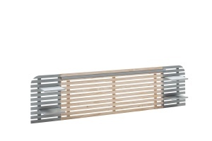 Tablie pat alba/gri din lemn 240 cm Dimas The Home Collection