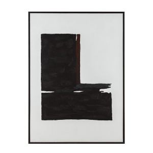 Tablou alb/negru din fibre naturale 80x120 cm Erik Thai Natura
