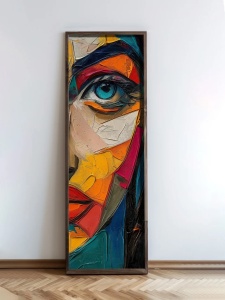 Tablou din lemn multicolor 40x120 cm EMR078 The Home Collection