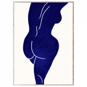 Tablou multicolor cu rama din lemn Linocut I Paper Collective