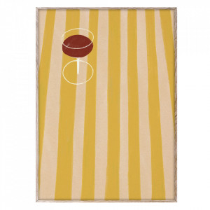 Tablou multicolor cu rama din lemn SDO 04 Paper Collective