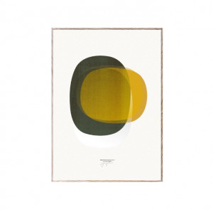 Tablou multicolor cu rama din lemn Sketchbook Abstracts 01 Paper Collective