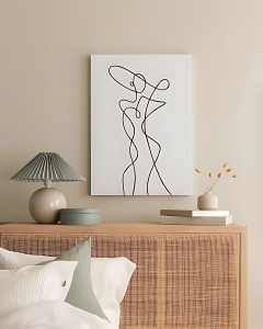 Tablou multicolor din fibre naturale 40x60 cm Artcanvas26 The Home Collection