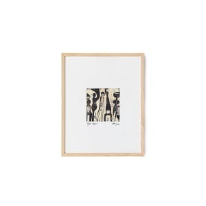 Tablou multicolor din lemn 40x50 cm Funky Ninja's HKliving