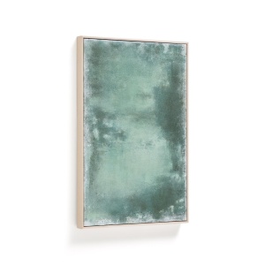 Tablou verde din fibre naturale 60x90 cm Selnar Kave Home