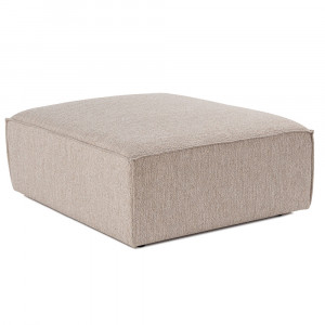 Taburet dreptunghiular bej nisipiu din textil 80x100 cm Sora The Home Collection