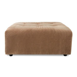 Taburet patrat maro din textil 93x93 cm Vint Corduroy HKliving