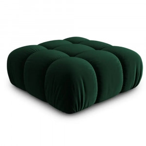 Taburet patrat verde din catifea 94x94 cm Bellis Micadoni