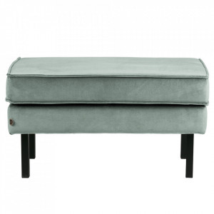 Taburet pentru picioare verde menta din catifea 54x84 cm Rodeo Woood