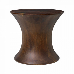 Taburet rotund maro din lemn 34 cm Spin Ferm Living