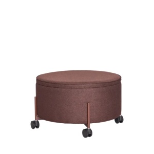 Taburet rotund maro din textil 67 cm Contain Hubsch