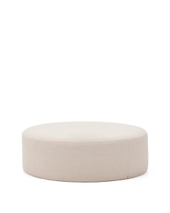 Taburet rotund roz din textil 120 cm Kaeli Kave Home