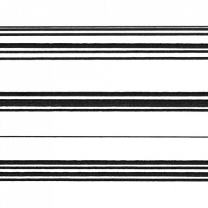 Tapet alb/negru din hartie cu fibre de nailon Kallio Sandberg