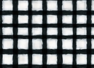 Tapet alb negru din hartie Painted Square Rebel Walls