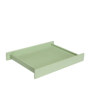 Tava dreptunghiulara verde din lemn 33x42 cm Less Hubsch