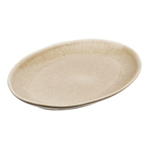 Tava ovala din ceramica bej 22x31 cm Viola House Nordic