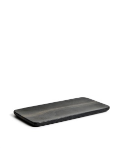 Tava pentru accesorii baie neagra din marmura 15x31 cm Mavon Kave Home