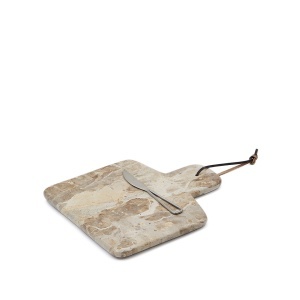 Tocator dreptunghiular bej din marmura 23x29 cm Suka Kave Home