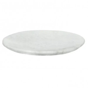 Tocator rotund alb din marmura 15 cm Marmar Pomax