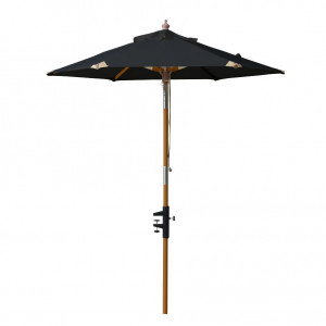 Umbrela soare neagra din lemn si poliester Balcony Cinas