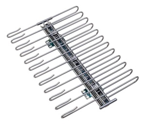 Umeras extensibil pentru pantaloni argintiu din metal Taga Wenko