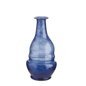 Vaza albastra din sticla 16 cm Agnes Madam Stoltz