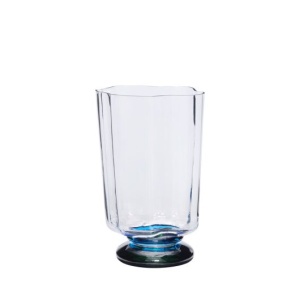 Vaza albastra/verde din sticla 28 cm Verre Hubsch