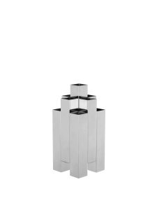 Vaza argintie din metal 28 cm Tessera Ferm Living